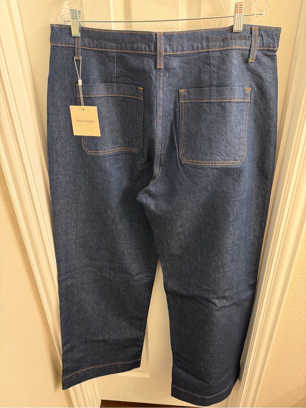 NWT Favorite Daughter Mischa High-Rise Wide-Leg “Pepper Wash”, Denim Jeans - Picture 8 of 9